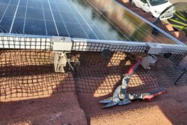 Solar Bird Barrier And Panel Cleaning